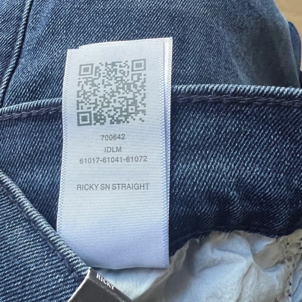 True Religion Ricky‎ Relaxed Straight Jeans Medium Rustic Barn Wash W33 L34 Y2K